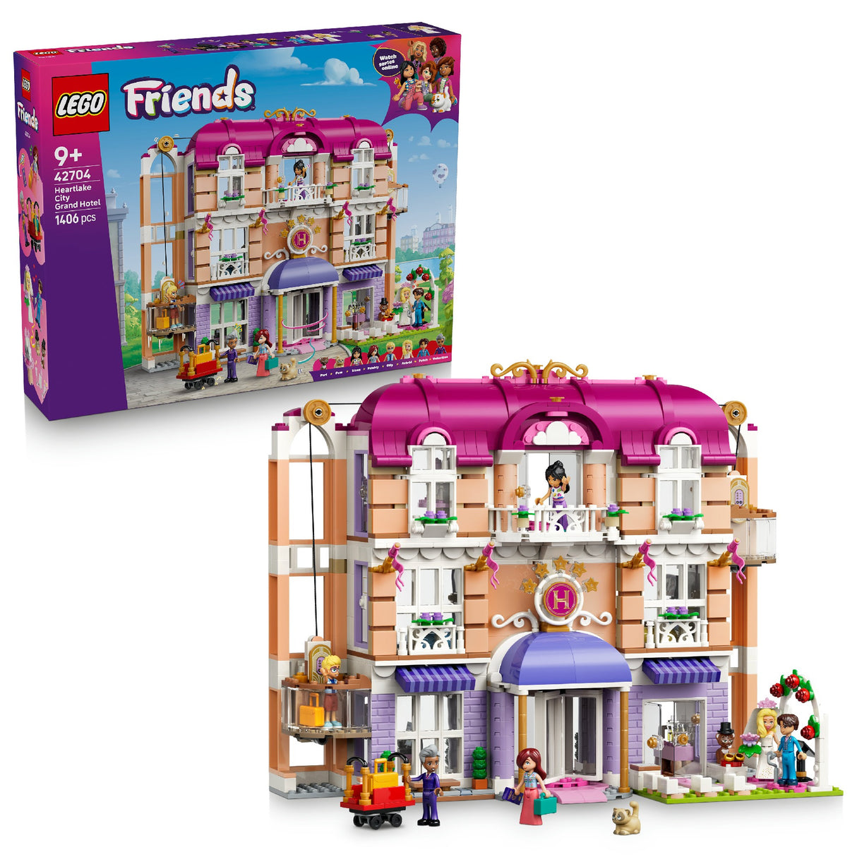LEGO 42704 LEGO FRIENDS HEARTLAKE CITY GRAND HOTEL AGE: 9+