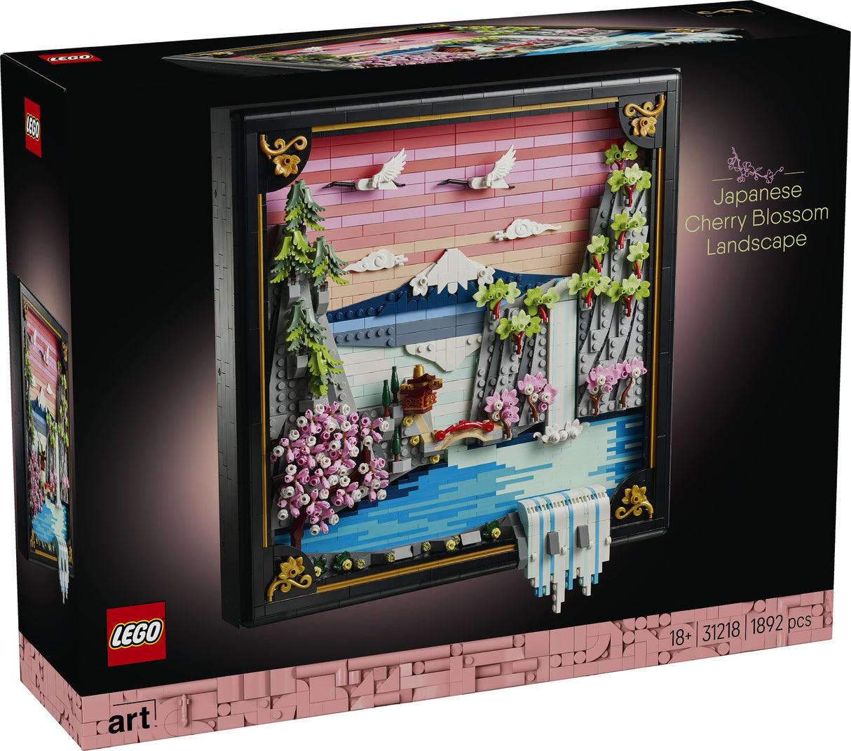 LEGO ART JAPANESE CHERRY BLOSSOM LANDSCAPE 31218 AGE: 18+