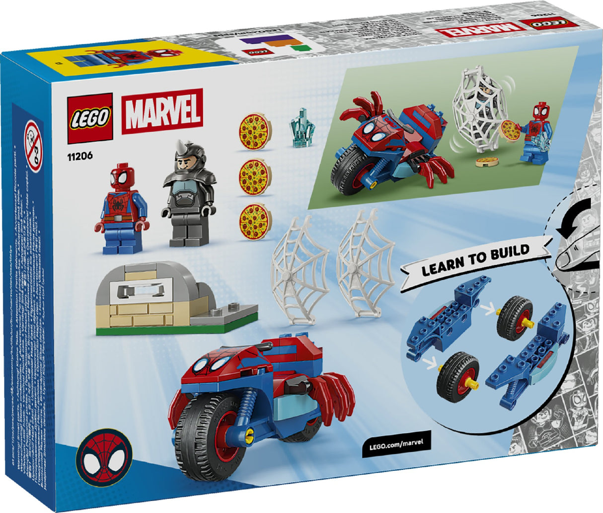 LEGO SPIDEY ON HIS MOTORCYCLE VS. RHINO 11206 AGE: 4+