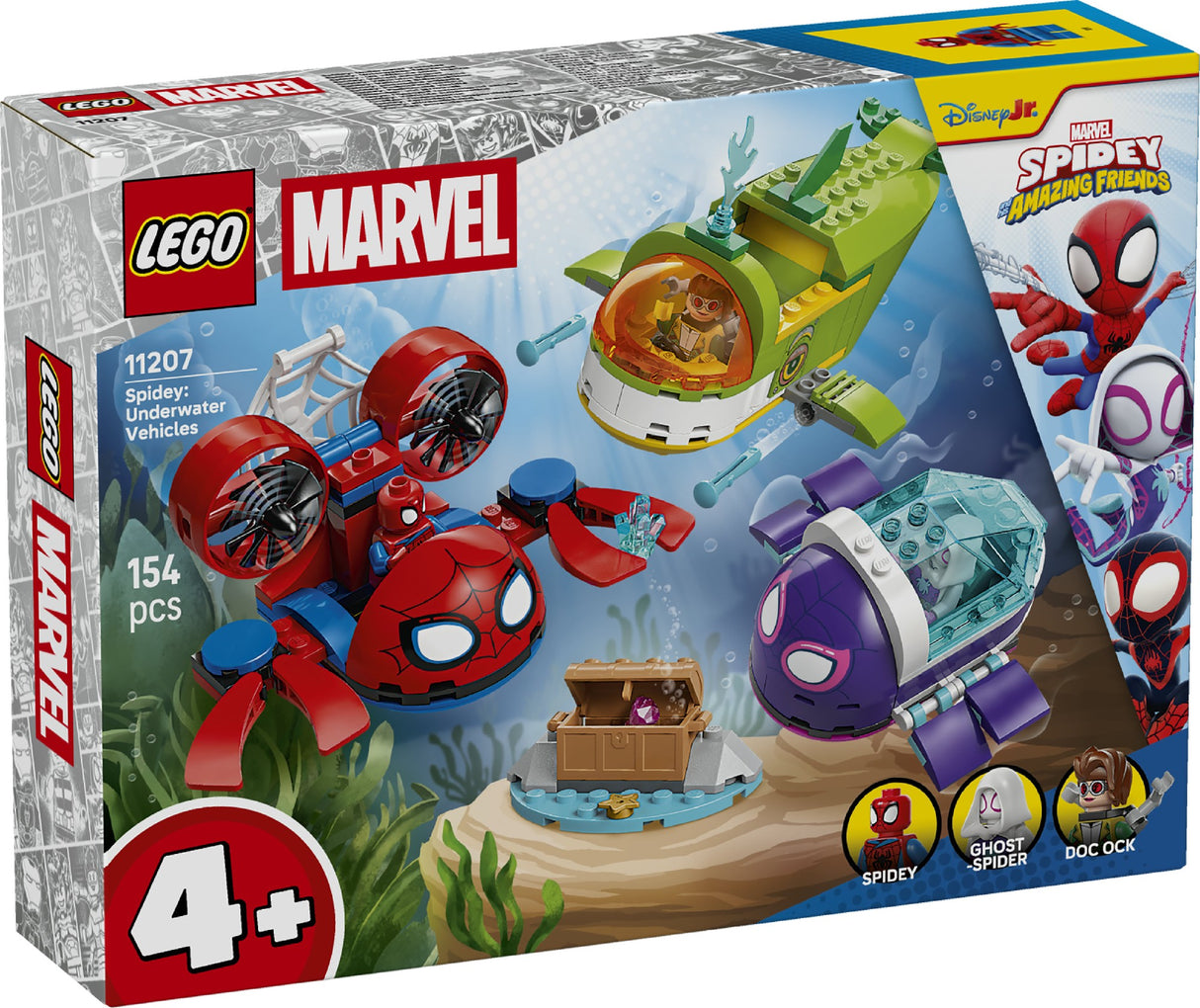 LEGO SPIDEY UNDERWATER VEHICLES 11207 AGE: 4+