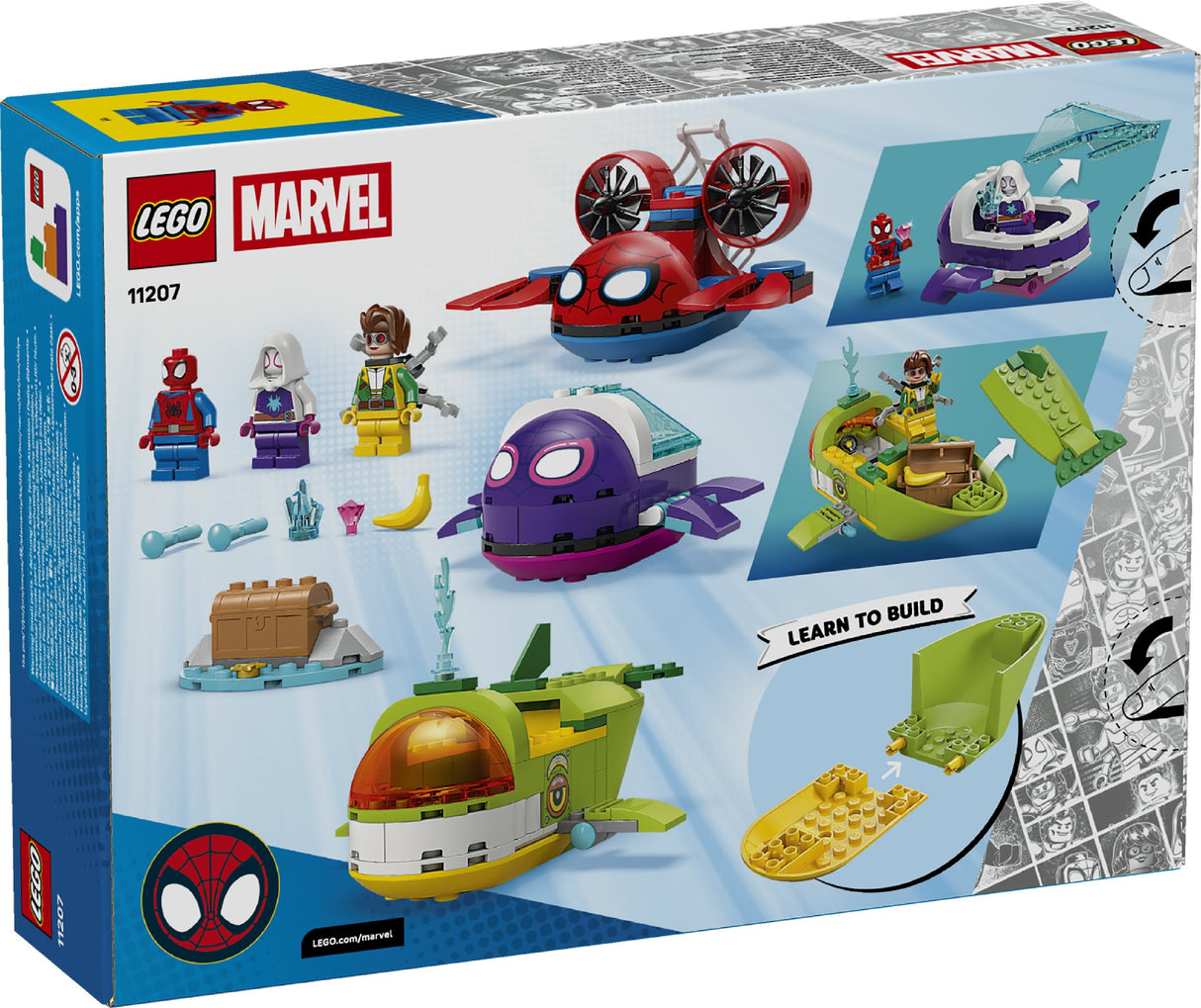 LEGO SPIDEY UNDERWATER VEHICLES 11207 AGE: 4+