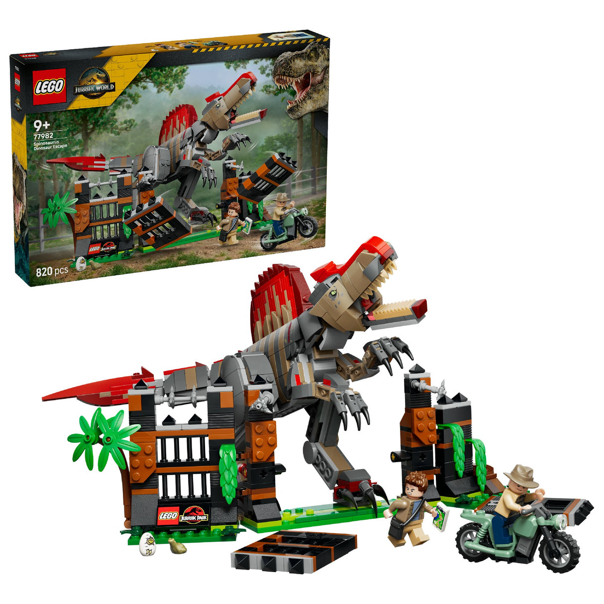 LEGO 77982 JURASSIC WORLD SPINOSAURUS DINOSAUR ESCAPE AGE: 9+