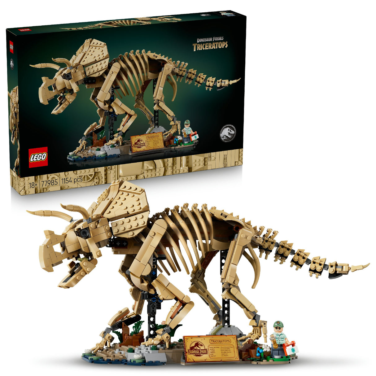 LEGO 77985 JURASSIC WORLD DINOSAUR FOSSILS - TRICERATOPS AGE: 18+
