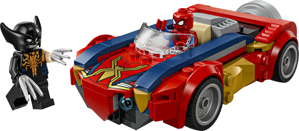 LEGO SUPER HEROES MARVEL SPIDER-MAN CAR VS. VENOMIZED WOLVERINE 76336 AGE: 7+