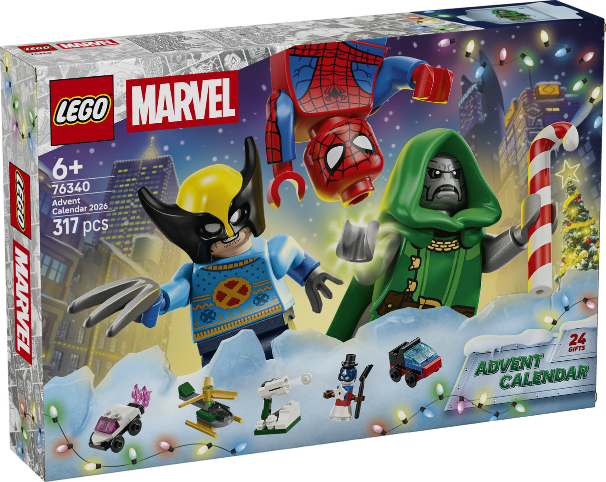 LEGO 76340 SUPER HEROES MARVEL ADVENT CALENDAR 2026 AGE: 6+
