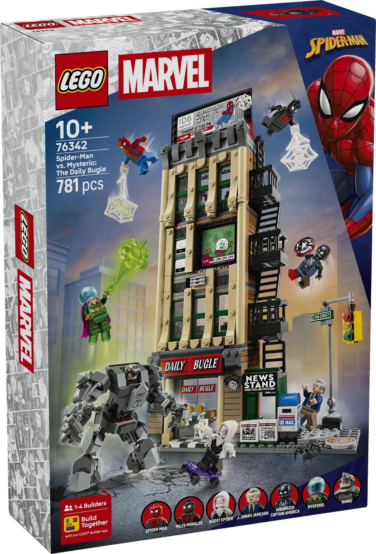 LEGO SUPER HEROES MARVEL SPIDERMAN VS MYSERIO 76342 AGE: 10+