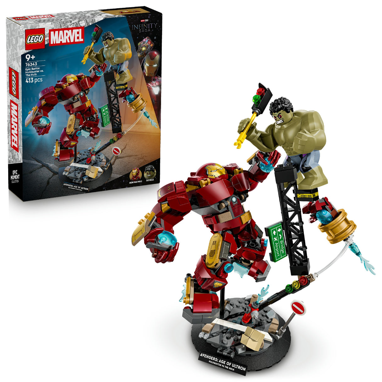 LEGO SUPER HEROES MARVEL EPIC BATTLE HULKBUSTER VS THE HULK 76343 AGE: 9+