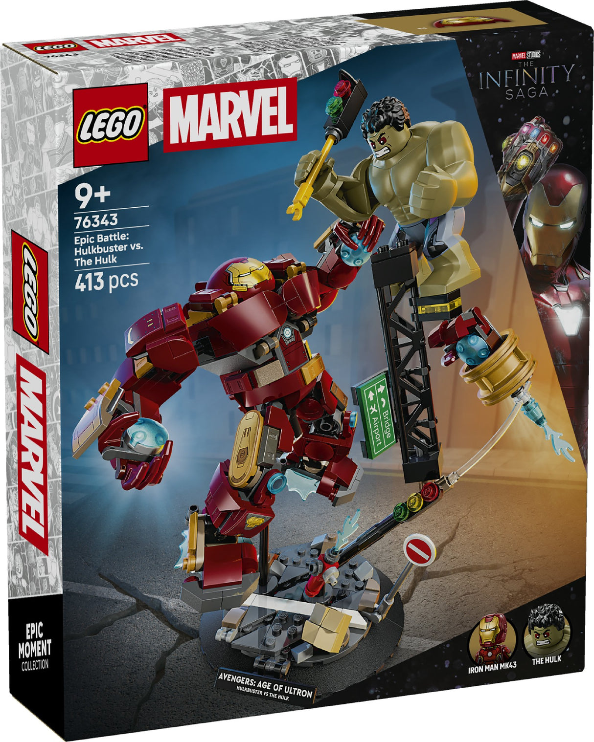 LEGO SUPER HEROES MARVEL EPIC BATTLE HULKBUSTER VS THE HULK 76343 AGE: 9+