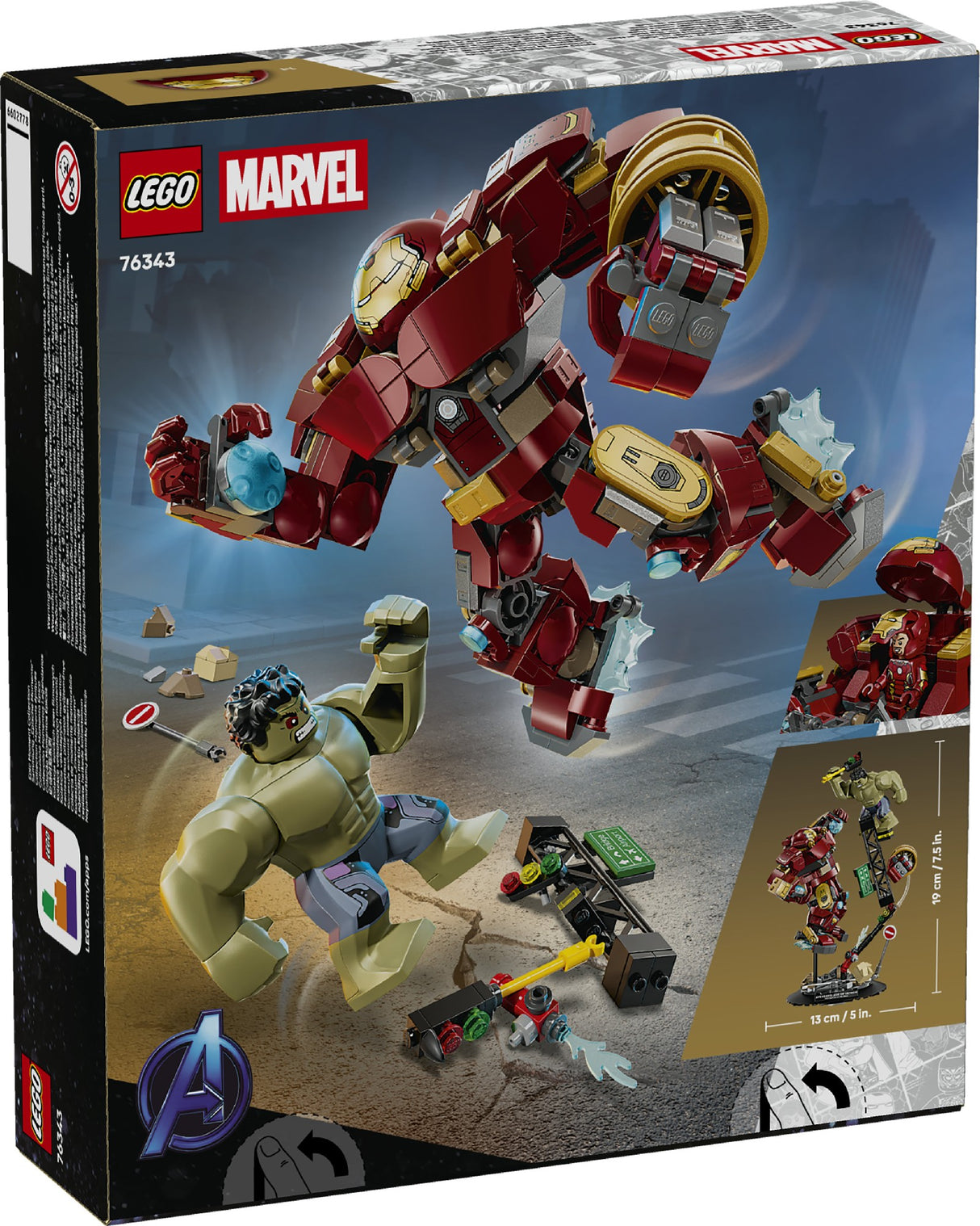 LEGO SUPER HEROES MARVEL EPIC BATTLE HULKBUSTER VS THE HULK 76343 AGE: 9+