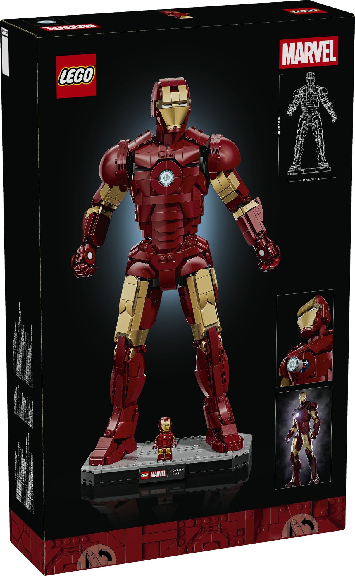 LEGO SUPER HEROES IRON MAN MARK 3 COLLECTORS 76344 AGE: 18+