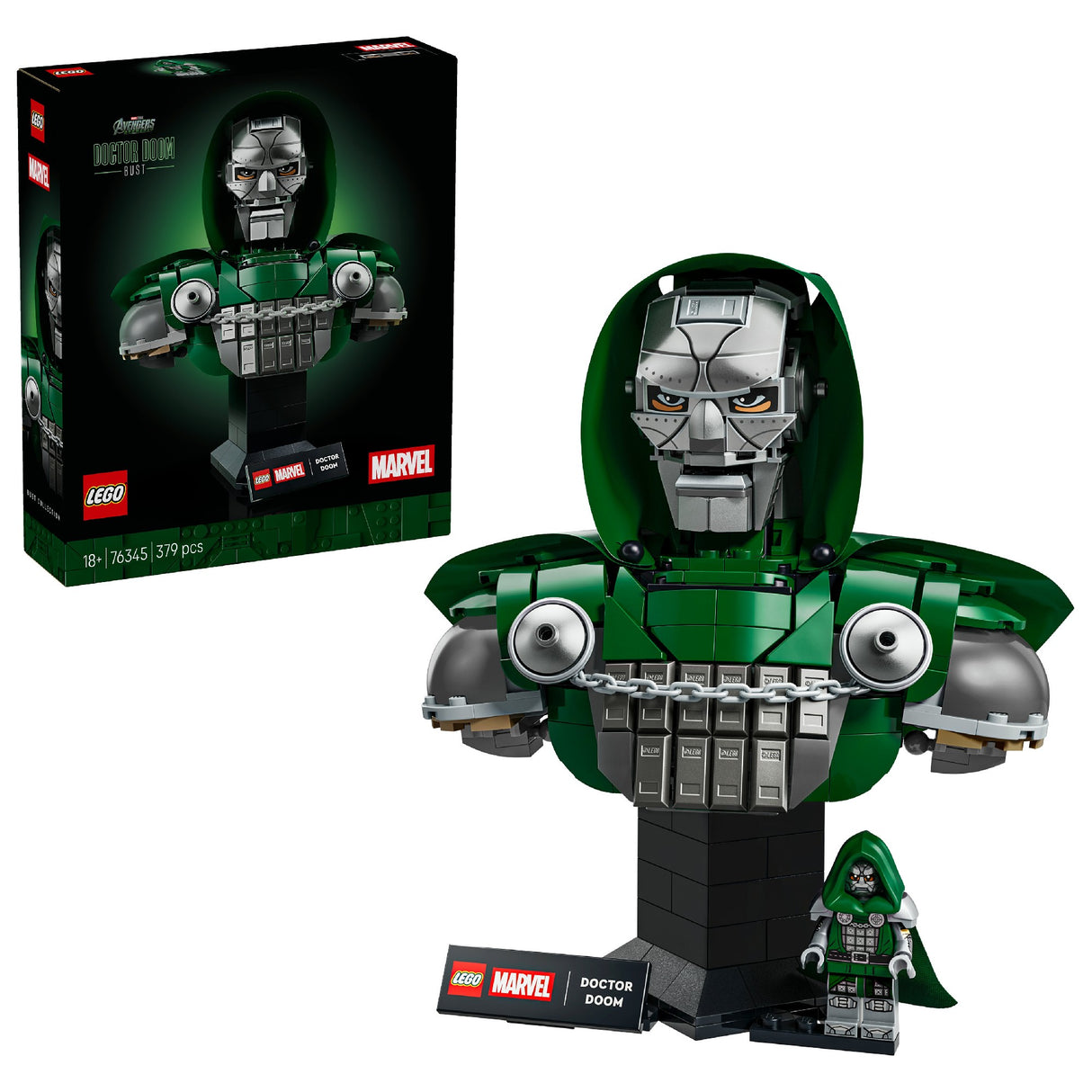 LEGO 76345 MARVEL DOCTOR DOOM BUST AGE: 18+