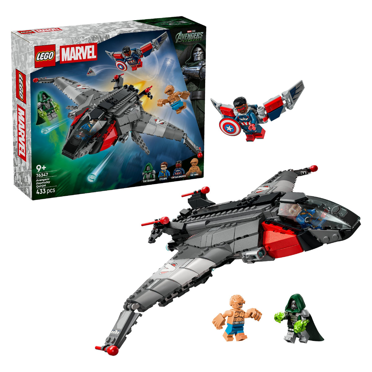 LEGO 76347 MARVEL AVENGERS: DOOMSDAY QUINJET AGE: 9+