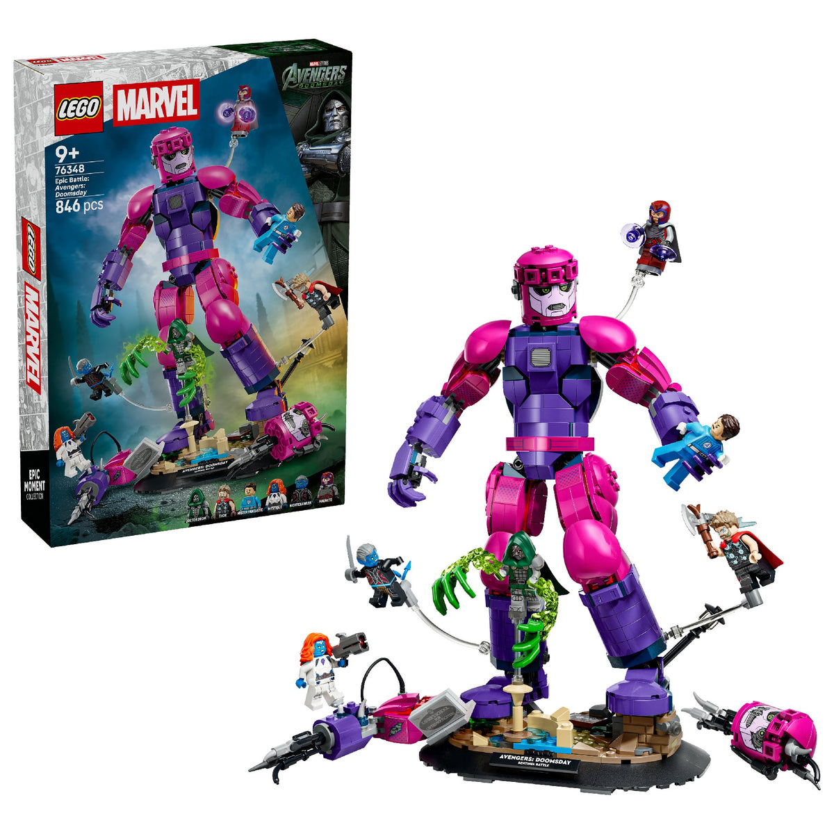 LEGO 76348 MARVEL EPIC BATTLE: AVENGERS: DOOMSDAY AGE: 9+