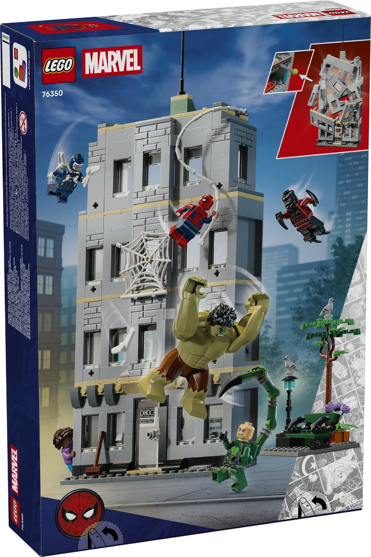 LEGO 76350 SUPER HEROES SPIDER-MAN VS HULK EPIC CLASH AGE: 8+