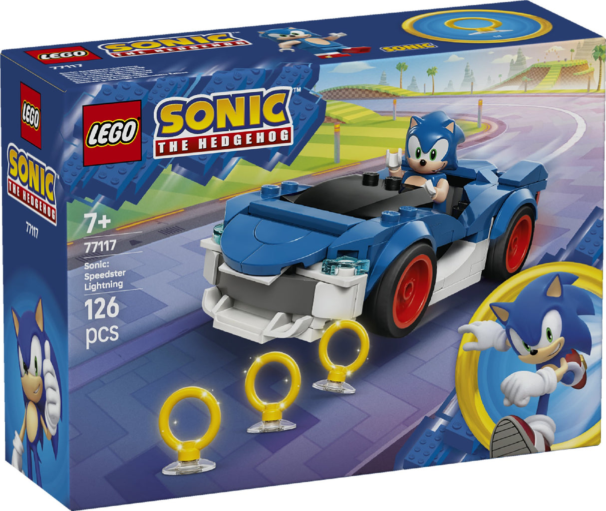 LEGO SONIC SONIC: SPEEDSTER LIGHTNING 77117 AGE: 7+