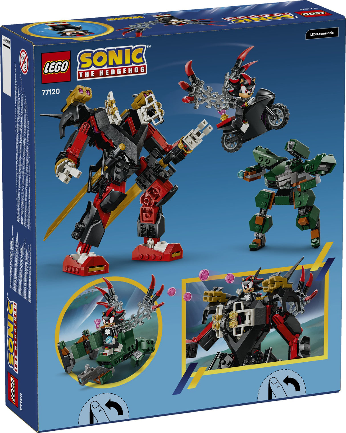 LEGO 77120 SONIC SHADOW VS MECH AGE: 8+