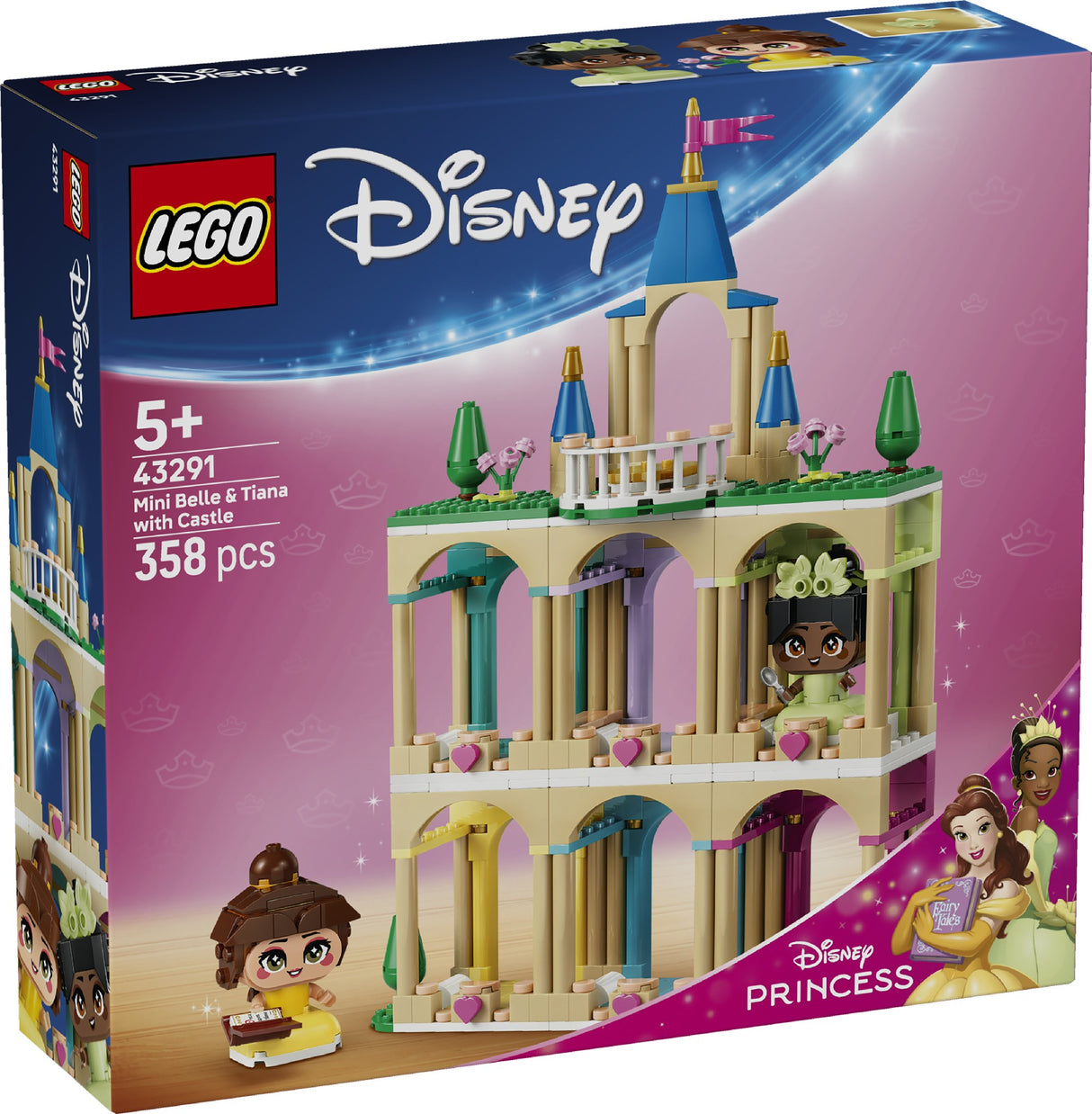 LEGO DISNEY PRINCESS MINI BELLE & TIANA WITH CASTLE 43291 AGE: 5+