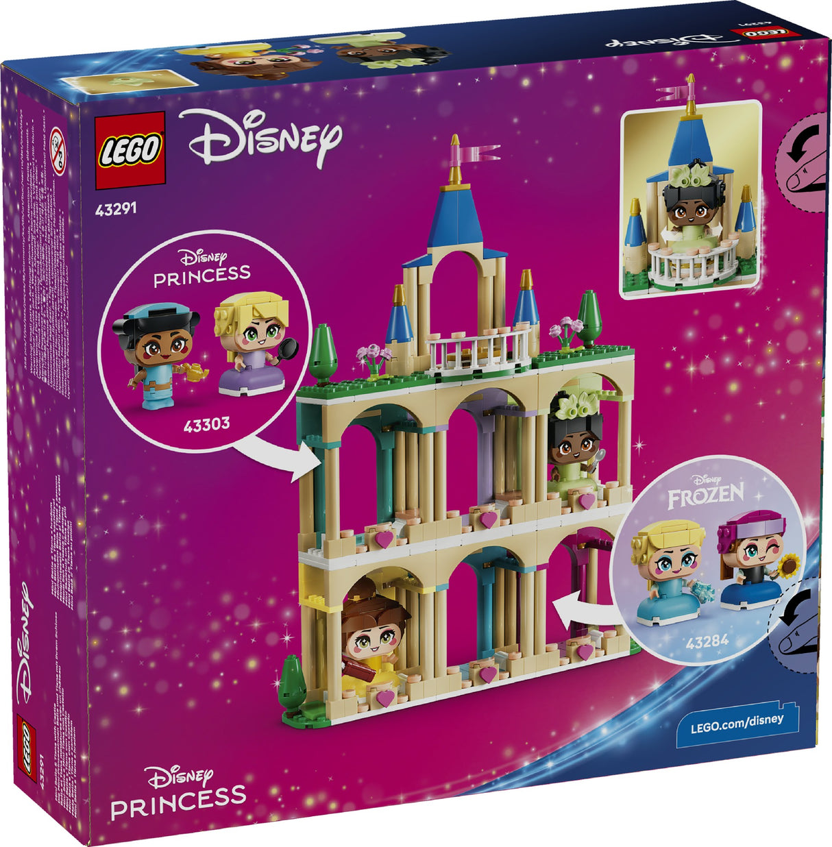 LEGO DISNEY PRINCESS MINI BELLE & TIANA WITH CASTLE 43291 AGE: 5+