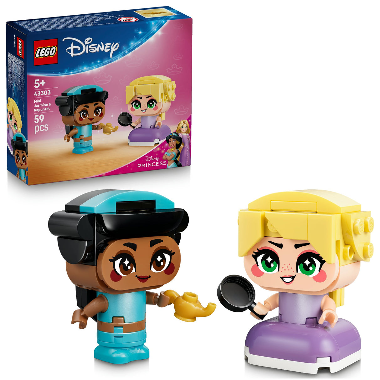 LEGO DISNEY PRINCESS MINI JASMINE & RAPUNZEL 43303 AGE: 5+