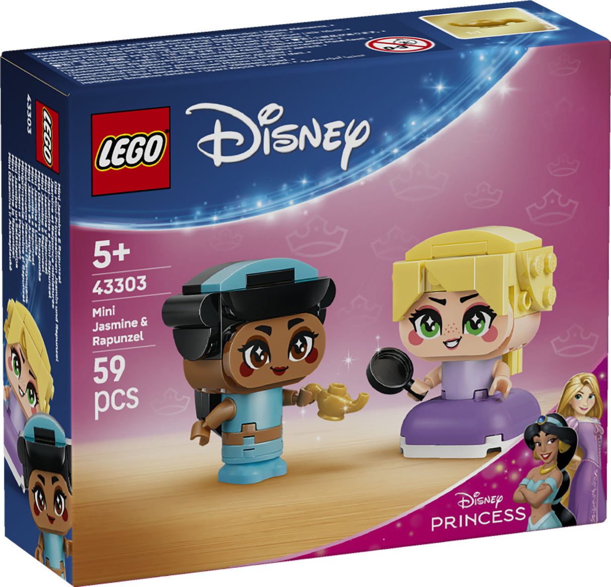 LEGO DISNEY PRINCESS MINI JASMINE & RAPUNZEL 43303 AGE: 5+