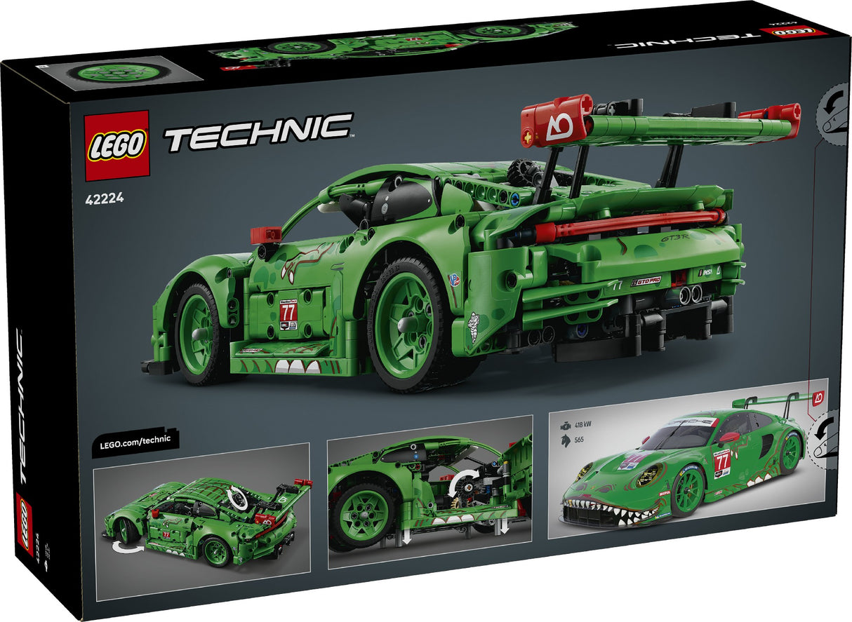 LEGO TECHNIC PORSCHE 911 GT3 R REXY AO RACING CAR 42224 AGE: 11+
