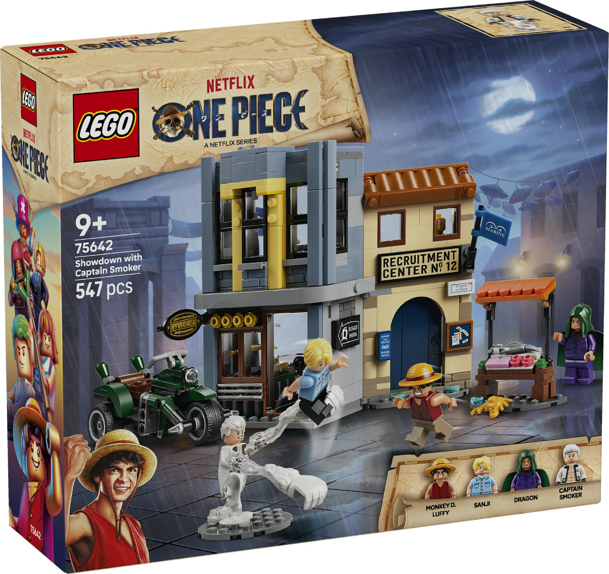 LEGO 75642 ONE PIECE SHOWDOWN WITH CAPTAIN SMOKER AGE: 9+