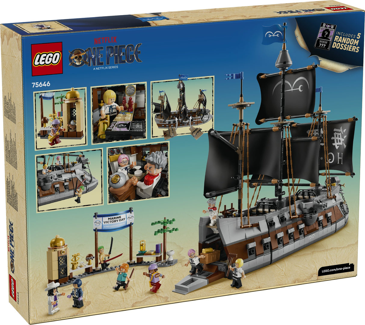 LEGO 75646 ONE PIECE GARP'S MARINE BATTLESHIP AGE: 9+