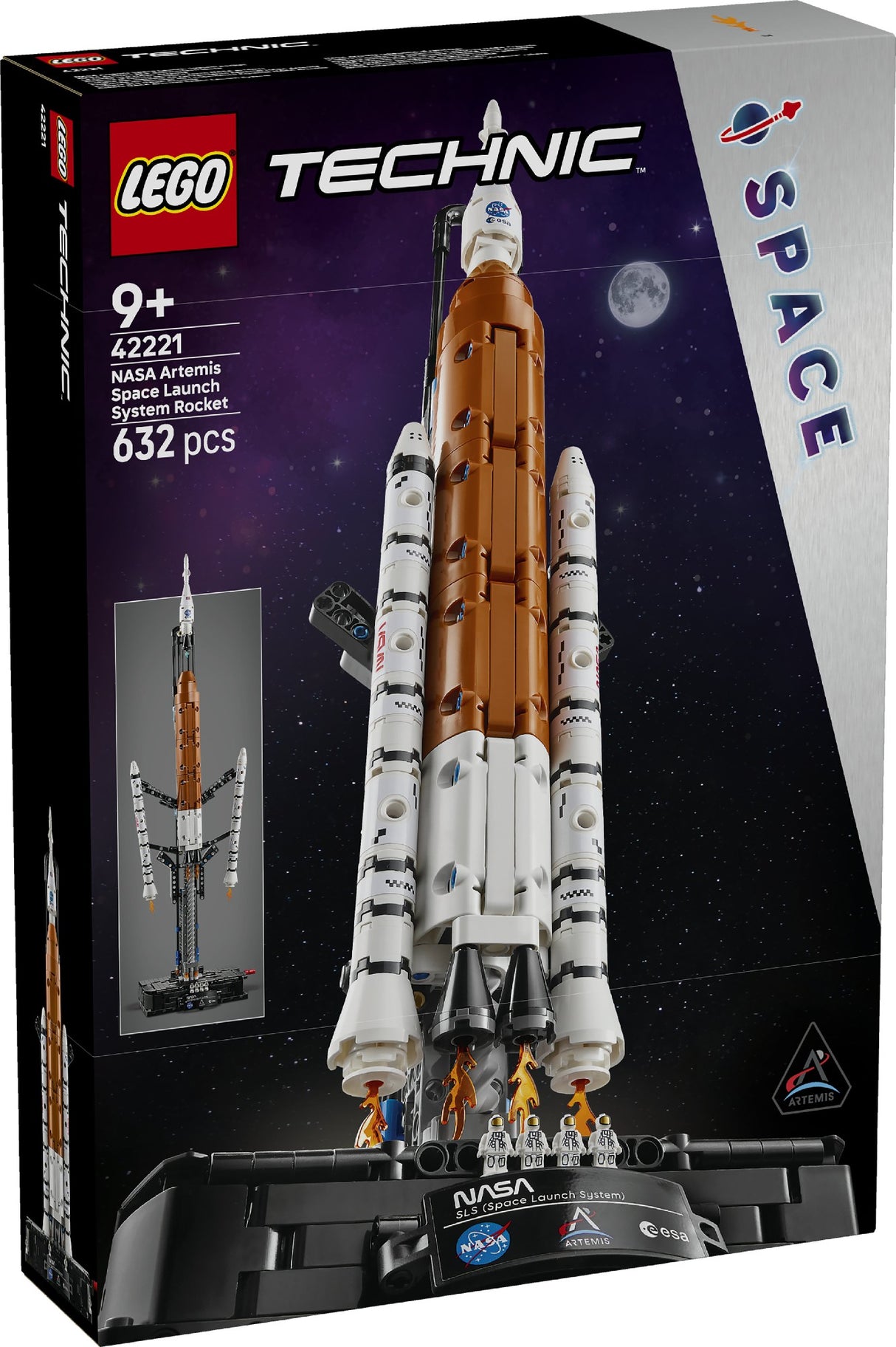 LEGO TECHNIC NASA ARTEMIS SPACE LAUNCH SYSTEM ROCKET 42221 AGE: 9+