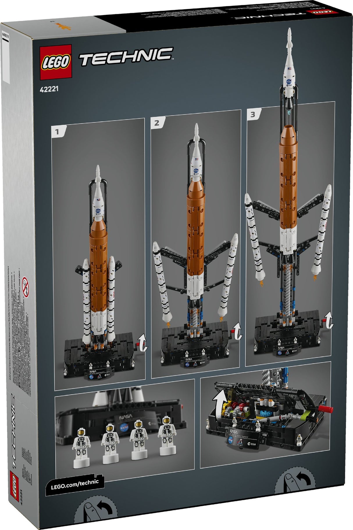 LEGO TECHNIC NASA ARTEMIS SPACE LAUNCH SYSTEM ROCKET 42221 AGE: 9+