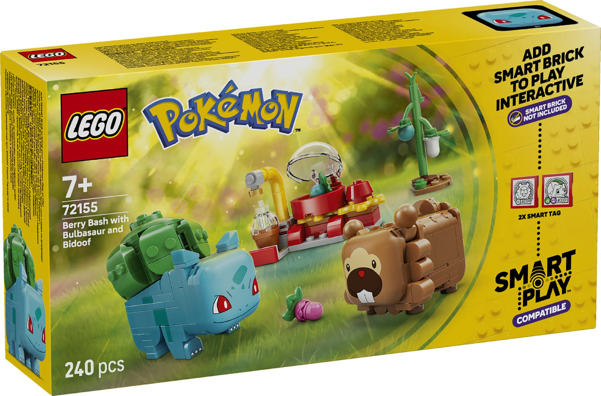 Lego 72155 Pokemon Smart Play™: Berry Bash With Bulbasaur And Bidoof Age: 7+