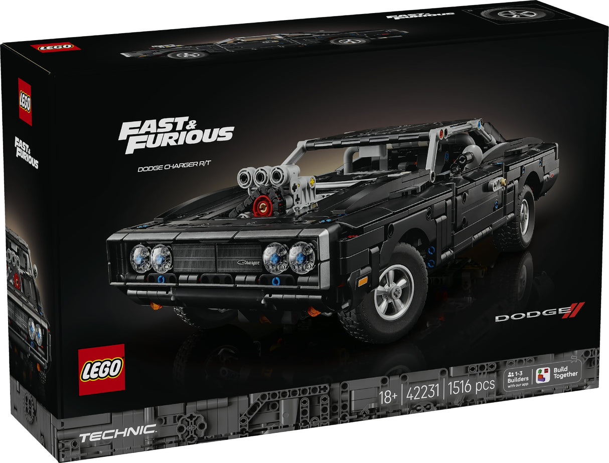 LEGO 42231 TECHNIC FAST AND FURIOUS DODGE CHARGER R/T CAR AGE: 18+