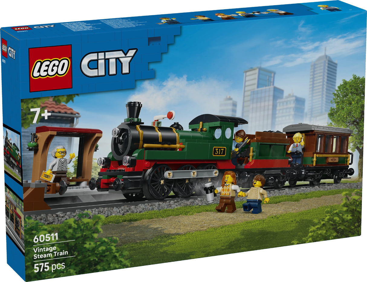 LEGO 60511 CITY VINTAGE STEAM TRAIN AGE: 7+