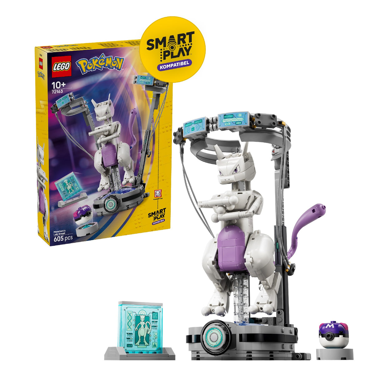 Lego 72163 Pokemon Smart Play™: Mewtwo'S Lab Break Age: 10+