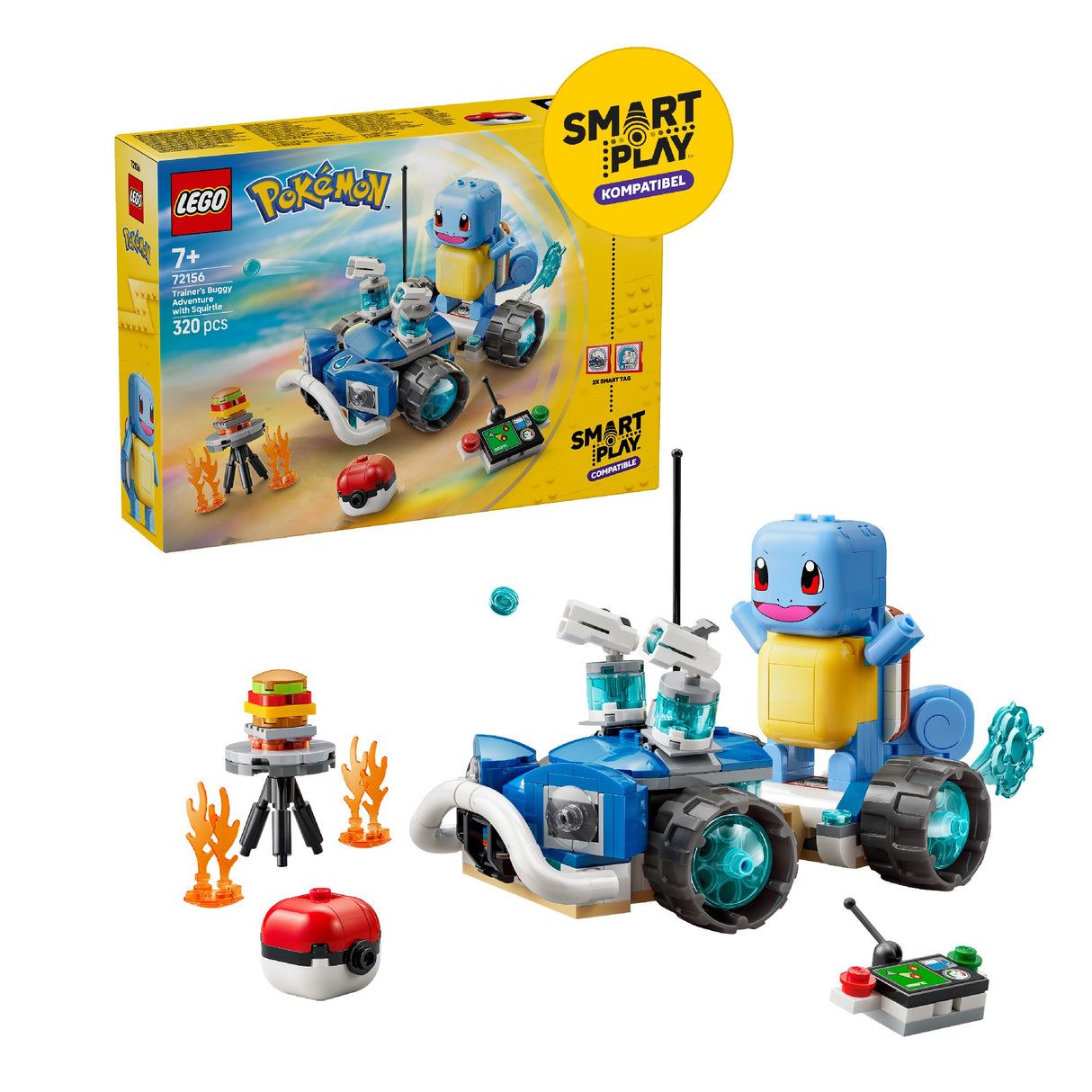 Lego 72156 Pokemon Smart Play™: Trainer'S Buggy Adventure With Squirtle Age:7+