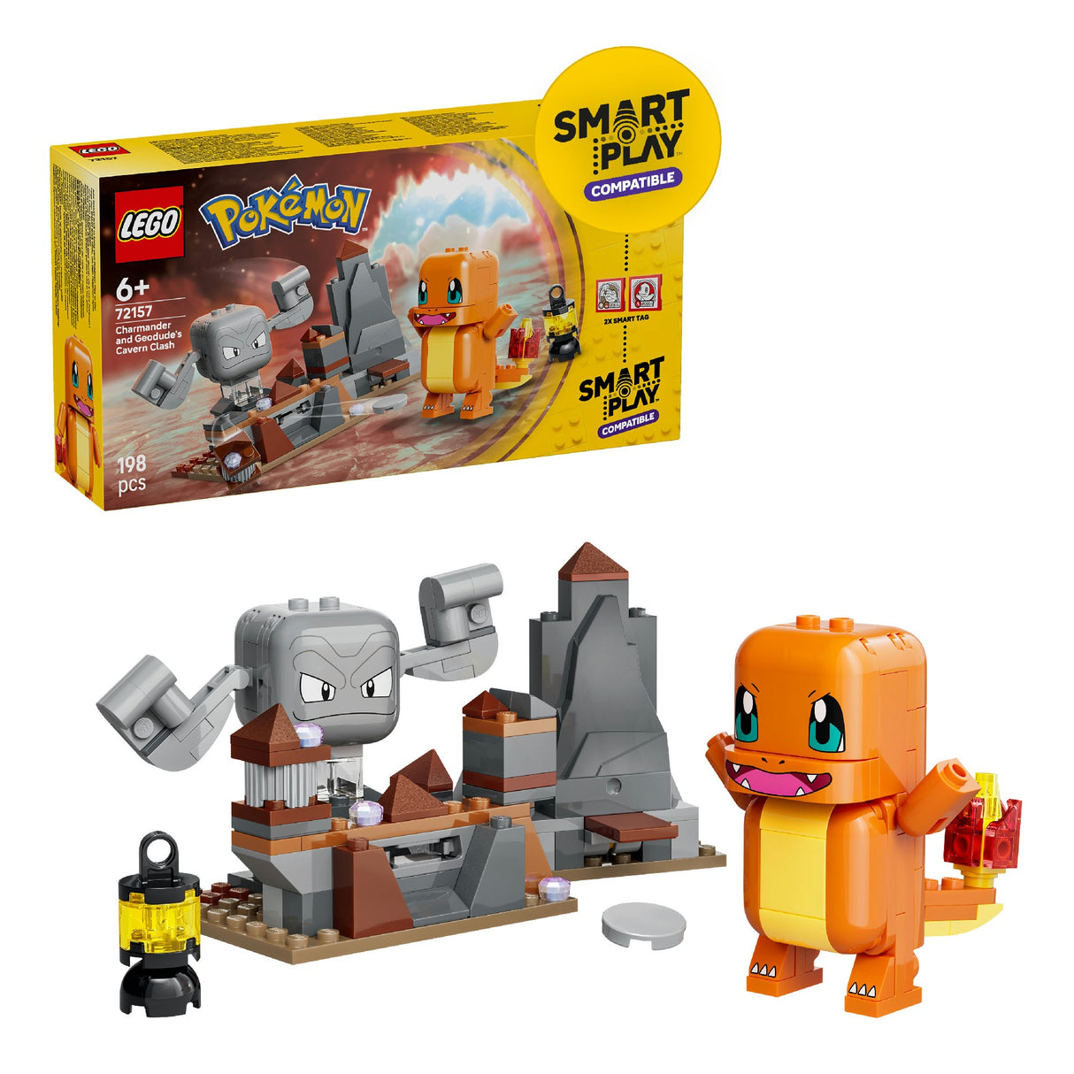 Lego 72157 Pokemon Smart Play™: Charmander And Geodude'S Cavern Clash Age: 6+