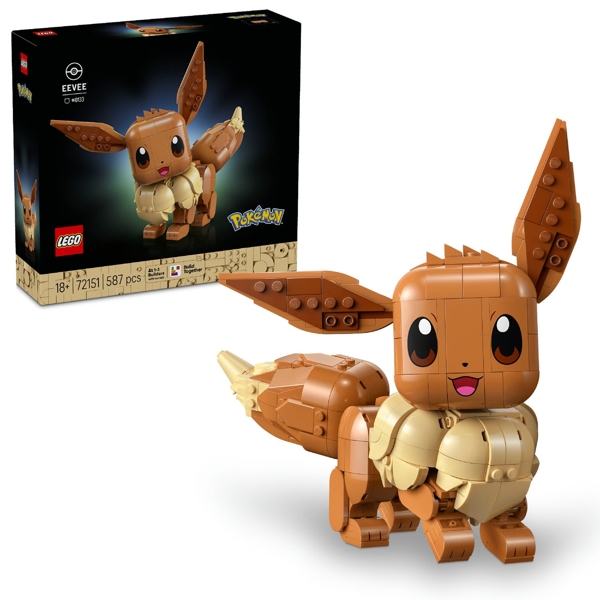 Lego Pokemon Eevee 72151 Age: 18+