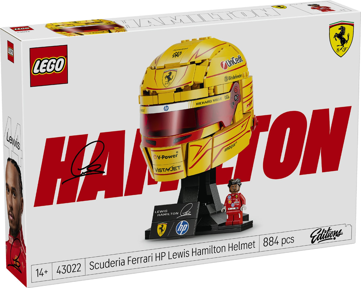 Lego Editions Vehicles Scuderia Ferrari Hp Lewis Hamilton Helmet 43022 Age: 14+