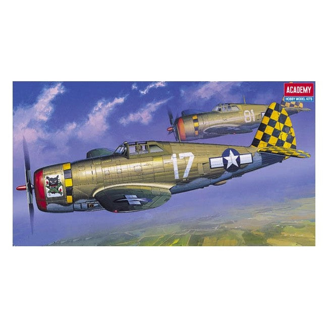 Academy 1/72 P-47D Razor-Back Thunderbolt Plastic Model Kit 12492