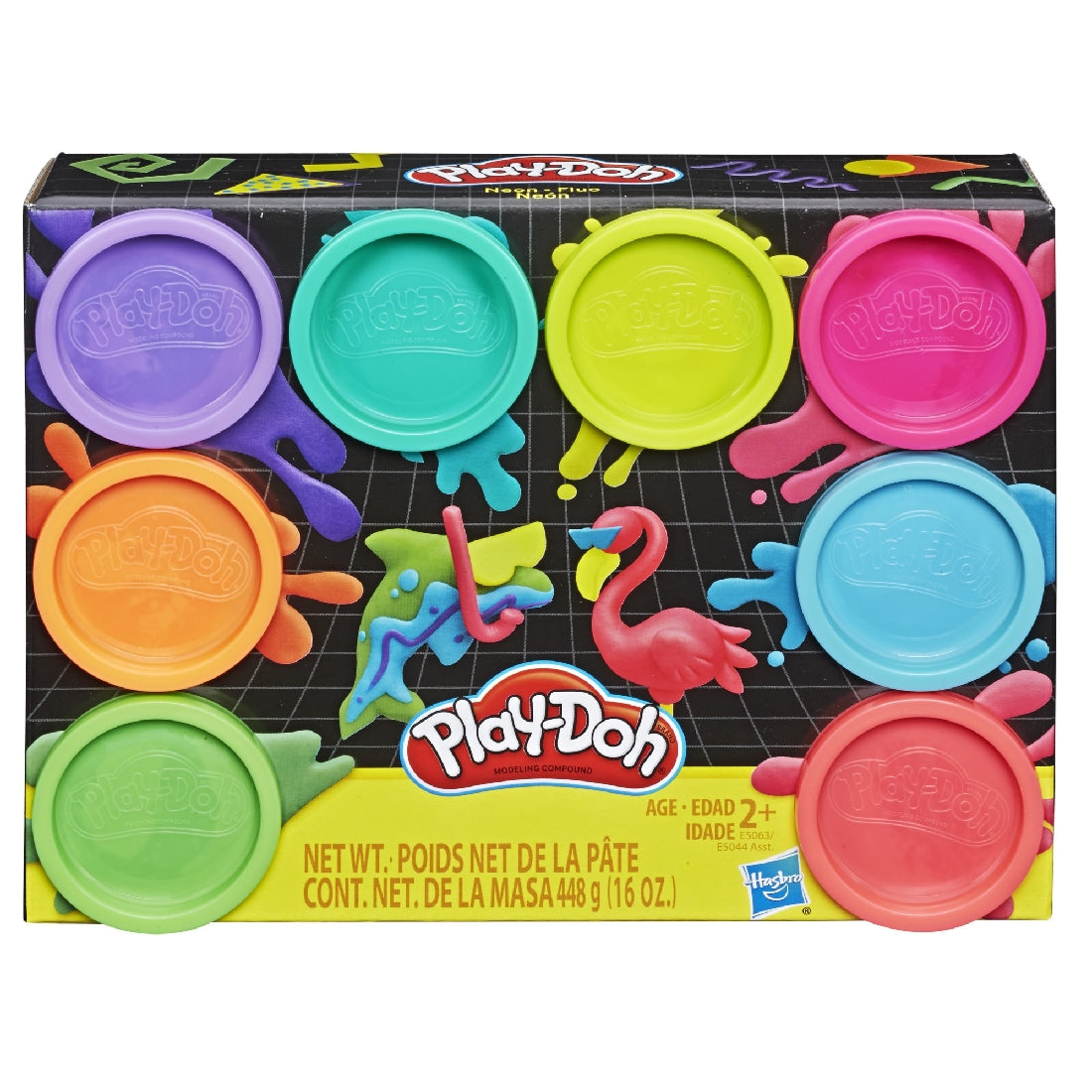 Play-doh 8pk Ast - Neon