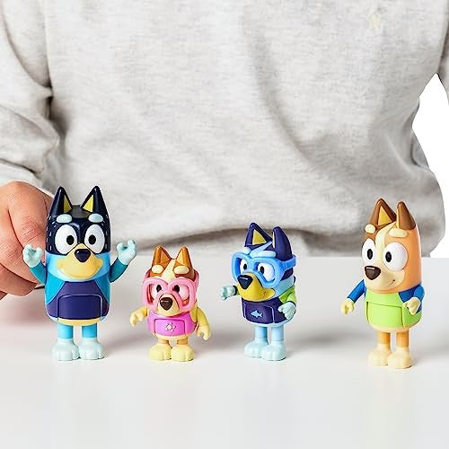 Bluey S7 Figure 4pk - Family Beach Day