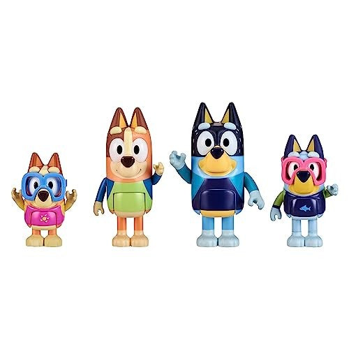 Bluey S7 Figure 4pk - Family Beach Day
