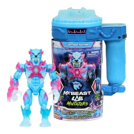 MrBeast Lab Mutators S3 Mutation Chamber Lightning Panther Figure