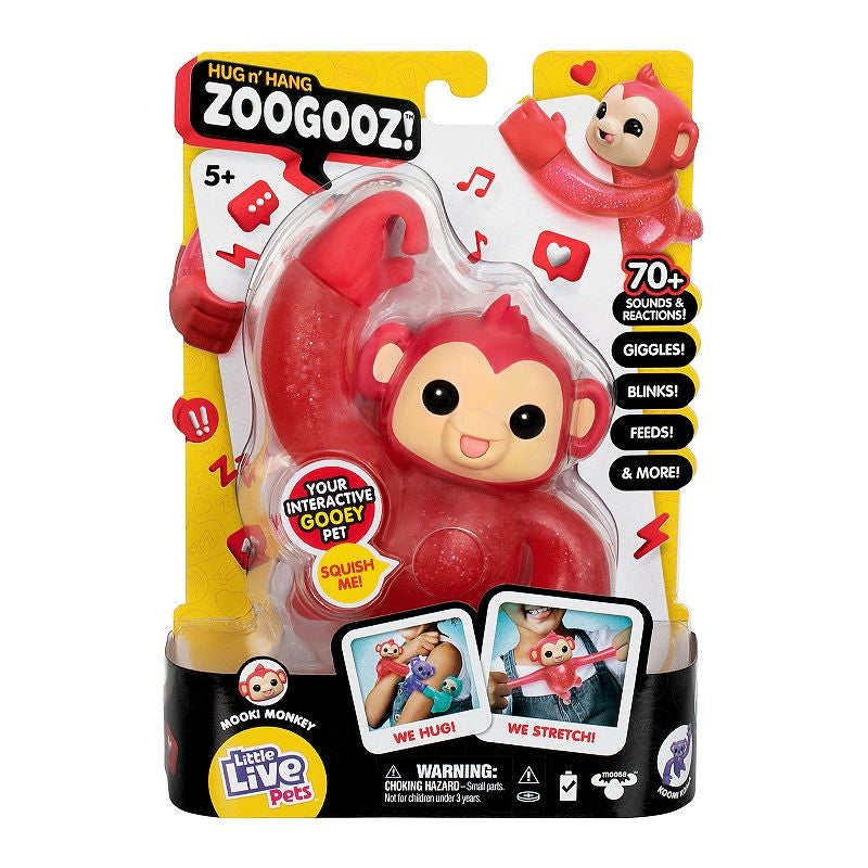 Little Live Pets Hug N' Hang Zoogooz Single Pack - Mooki Monkey