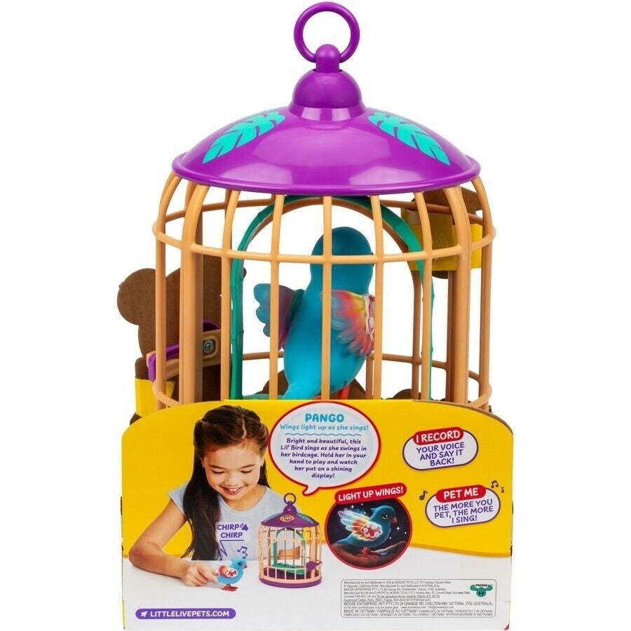 LITTLE LIVE PETS LIL' BIRD S15 BIRD & CAGE - JUNGLE SERIES PANGO