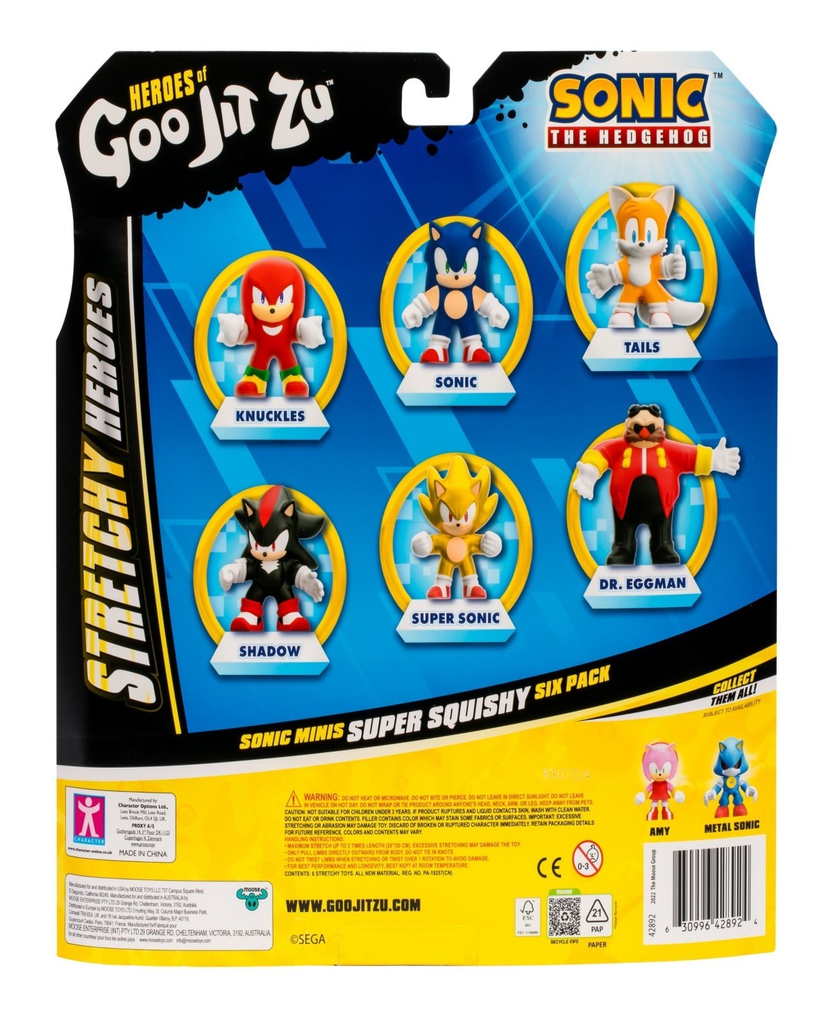 Heroes Of Goo Jit Zu Sonic The Hedgehog S4 Minis 6 Pack