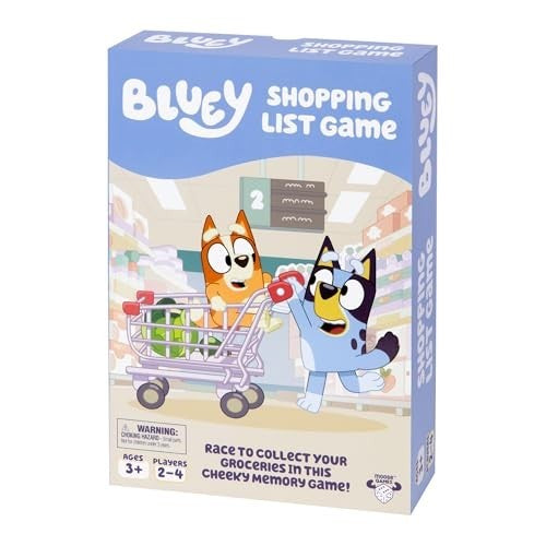 Bluey Shopping List game