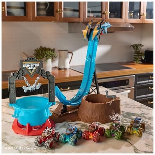 Monster Jam 1/64 Truck Wash Playset