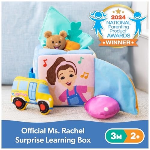 Ms. Rachel Official Surprise Learning Box  Educational Toys with Stuffed Animals  Sensory Toys & Activities for Babies  Toddler Toys for Girls & Boys