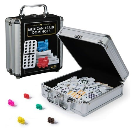 Classic Games Mexican Train Dominoes Carry Case