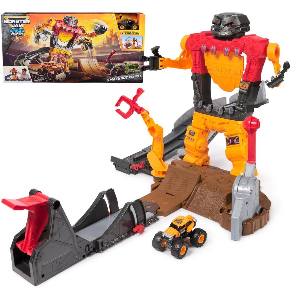 Monster Jam 1:64 Smash & Bash Smashbot Playset